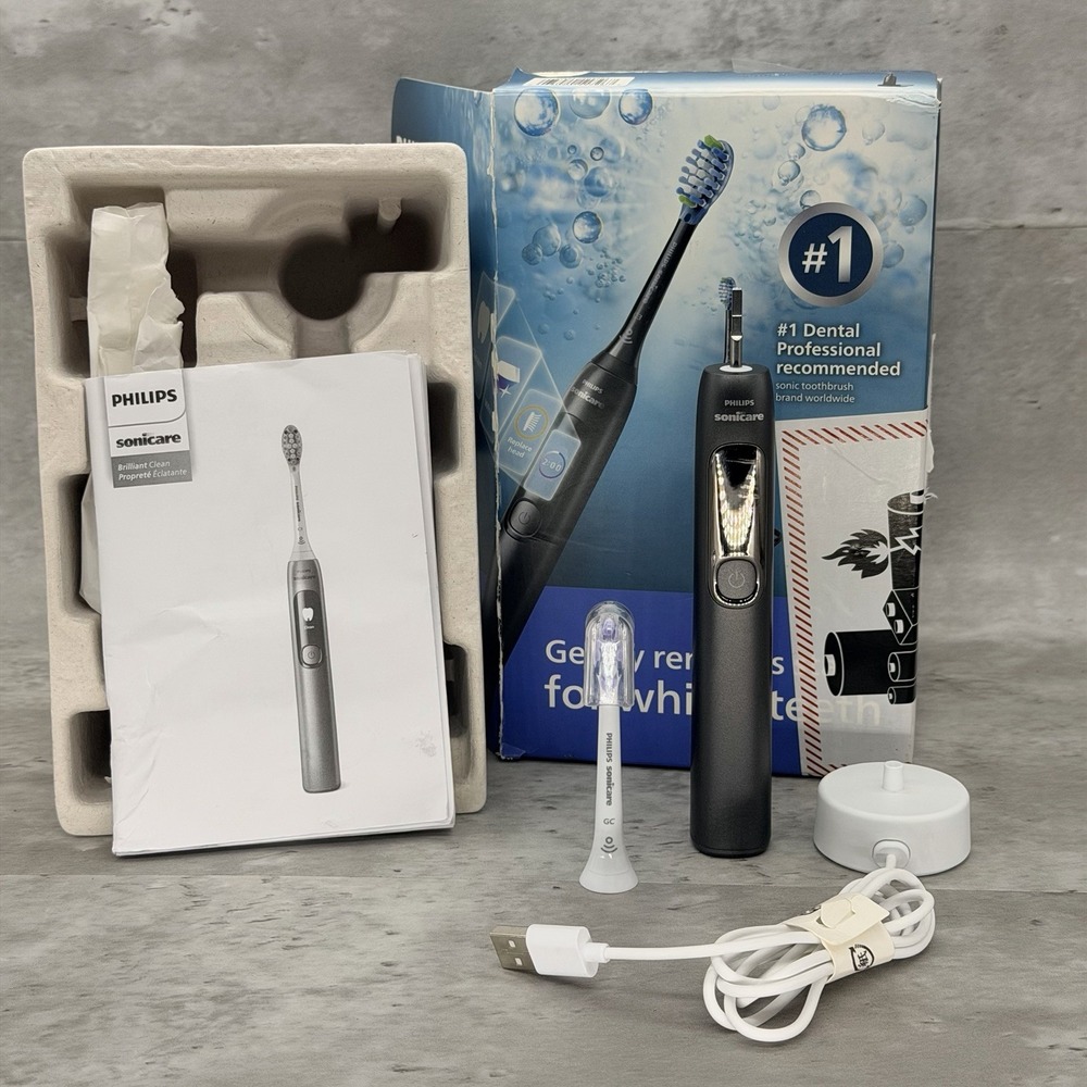 Philips Sonicare Sonic Electric Toothbrush Brillant Clean Black White